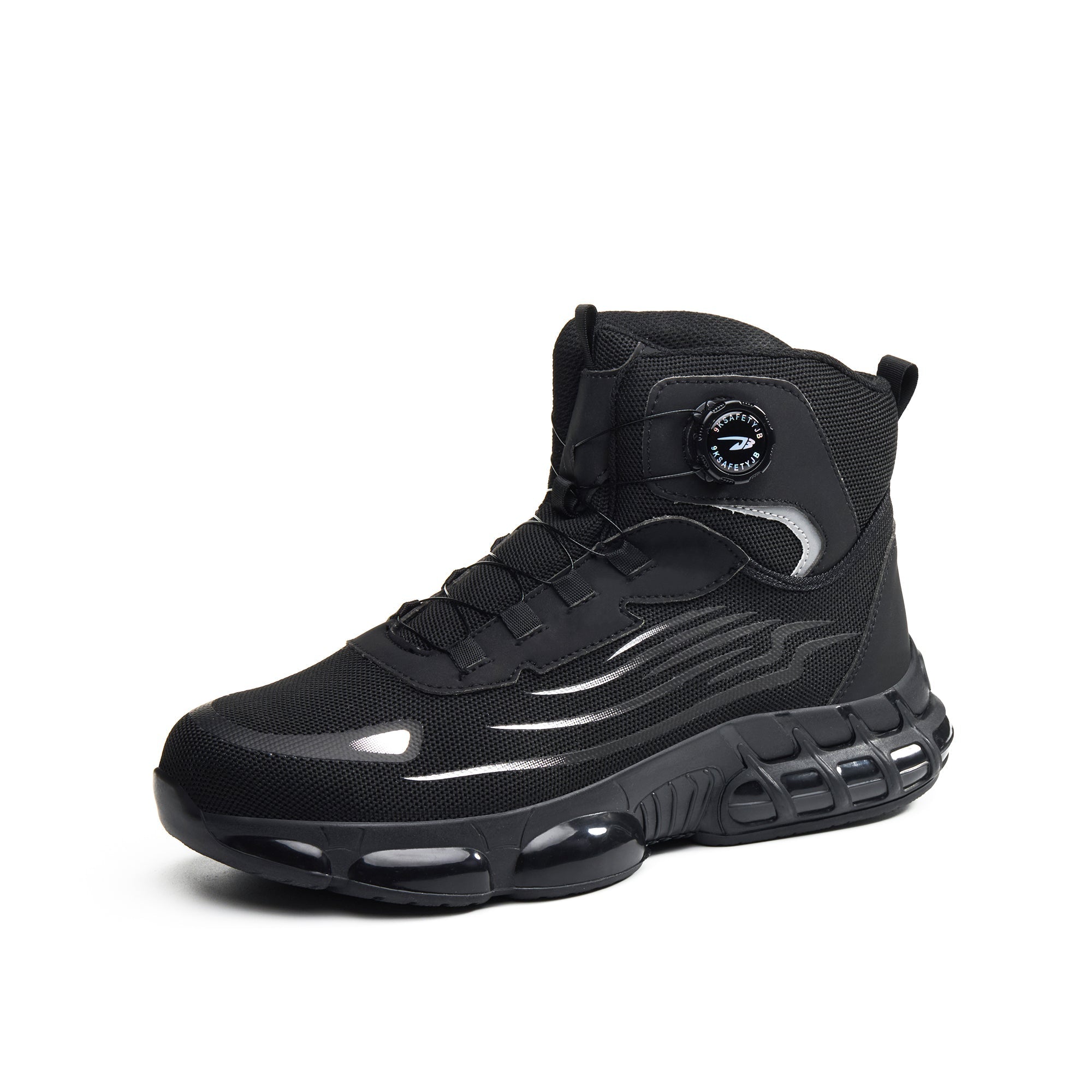 Men's Steel Toe Work Boots with Breathable Design and Dial Lacing