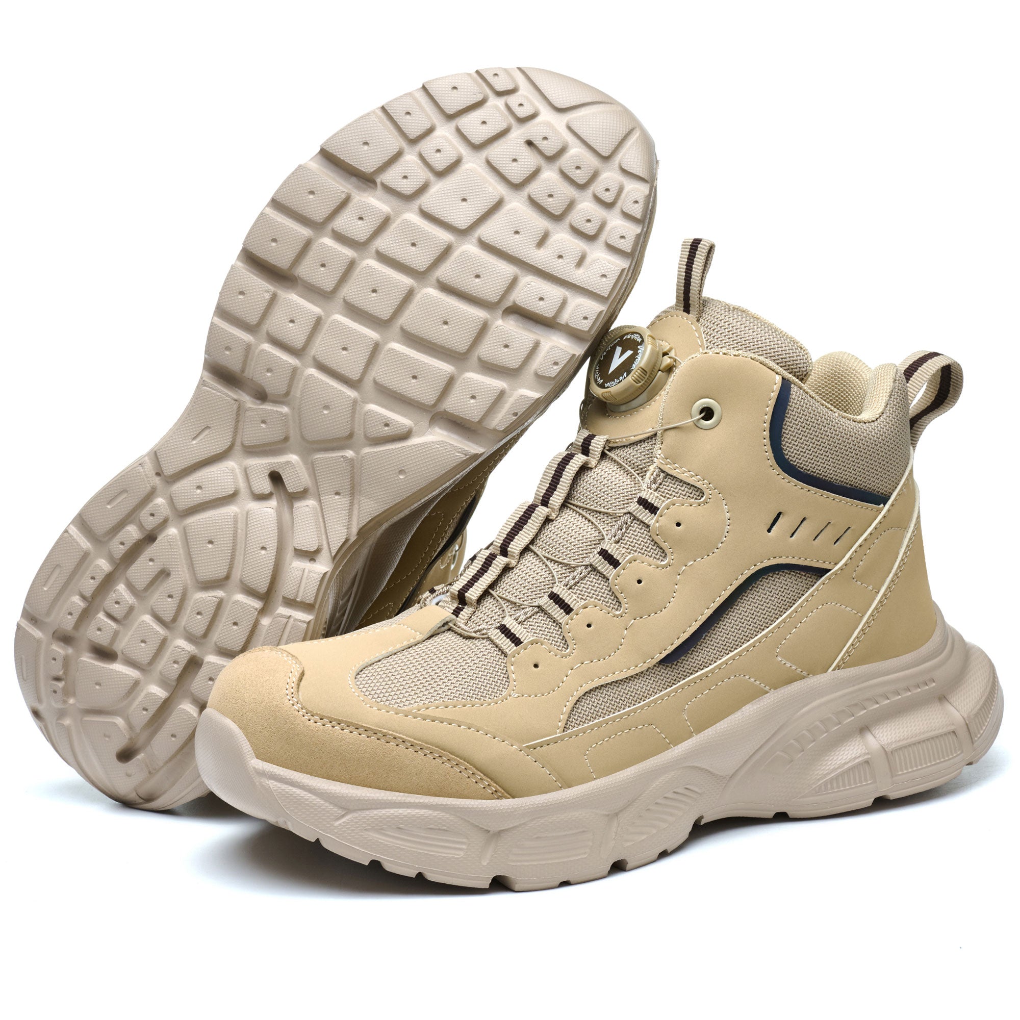 Men's Lightweight Steel Toe Work Boots - Knob Lacing