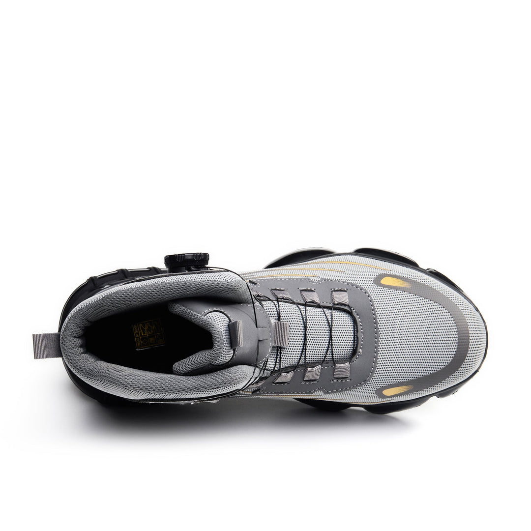 Men's Steel Toe Work Boots with Breathable Design and Dial Lacing