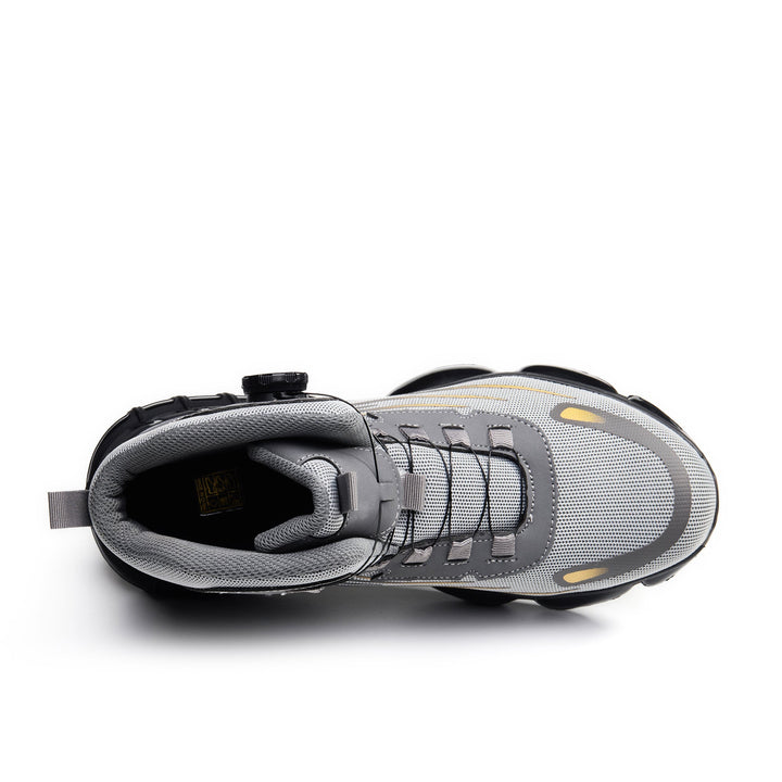 Men's Steel Toe Work Boots with Breathable Design and Dial Lacing