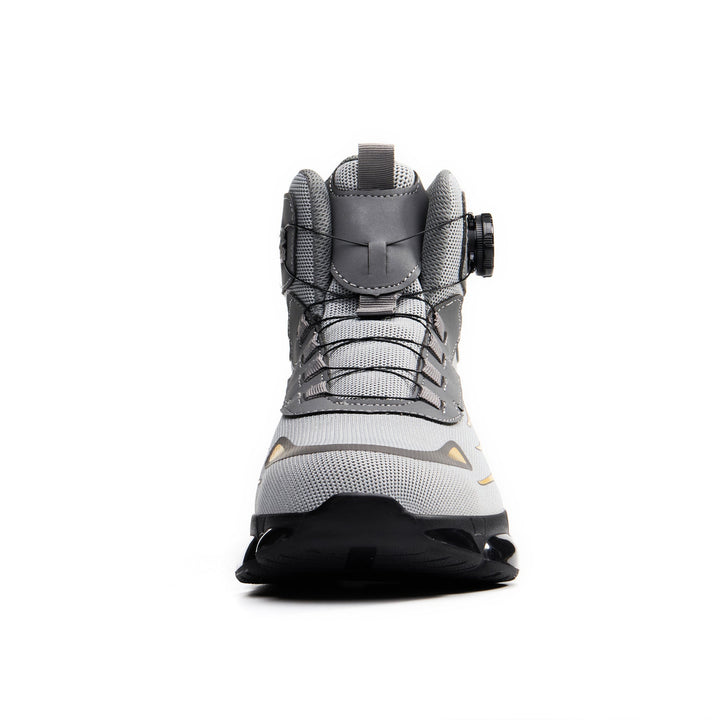 Men's Steel Toe Work Boots with Breathable Design and Dial Lacing