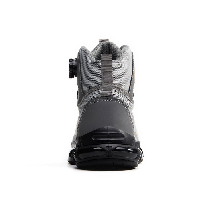 Men's Steel Toe Work Boots with Breathable Design and Dial Lacing