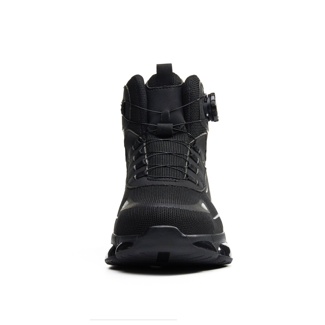Men's Steel Toe Work Boots with Breathable Design and Dial Lacing