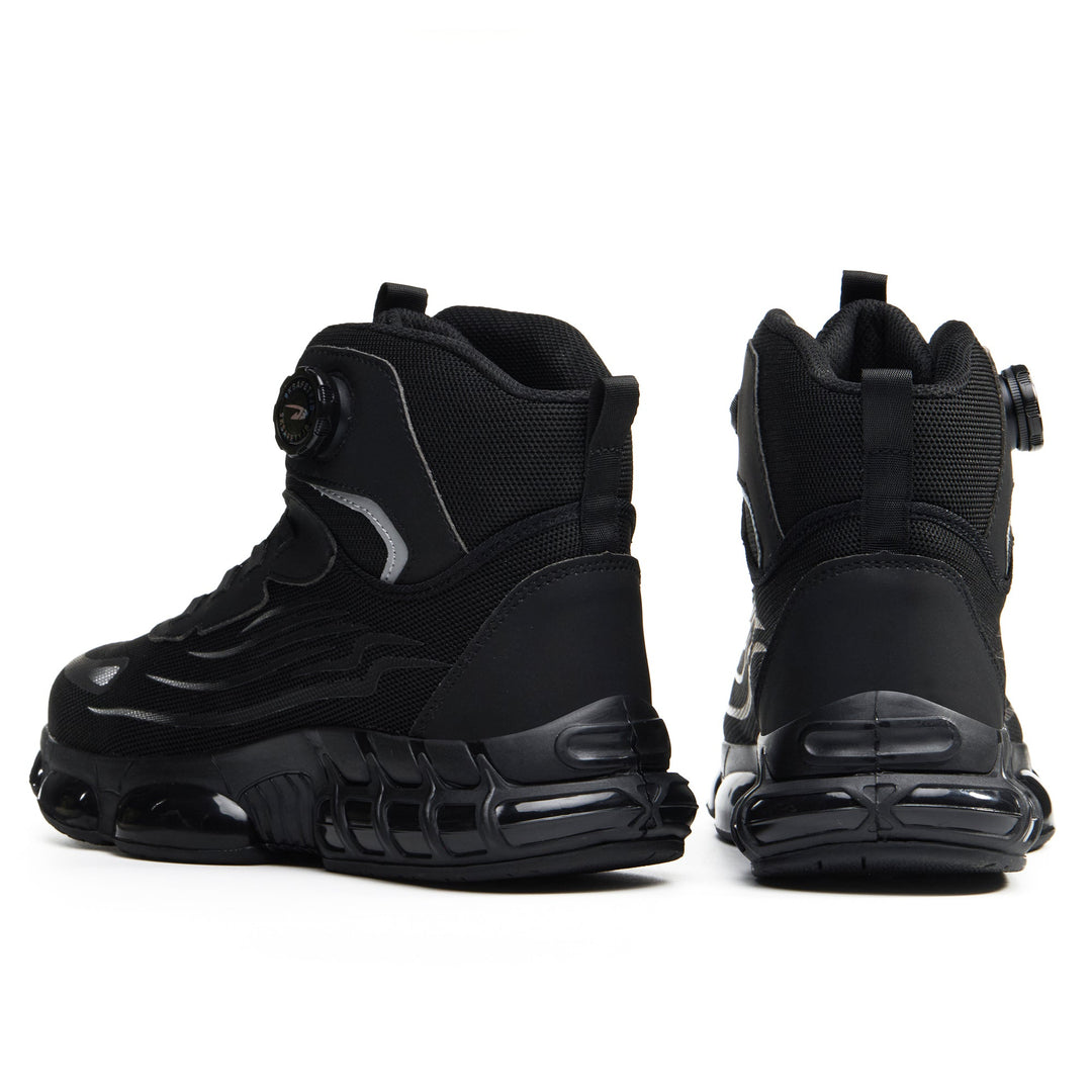 Men's Steel Toe Work Boots with Breathable Design and Dial Lacing