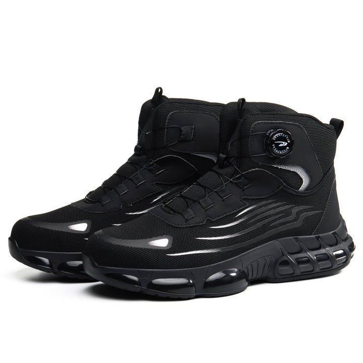 Men's Steel Toe Work Boots with Breathable Design and Dial Lacing