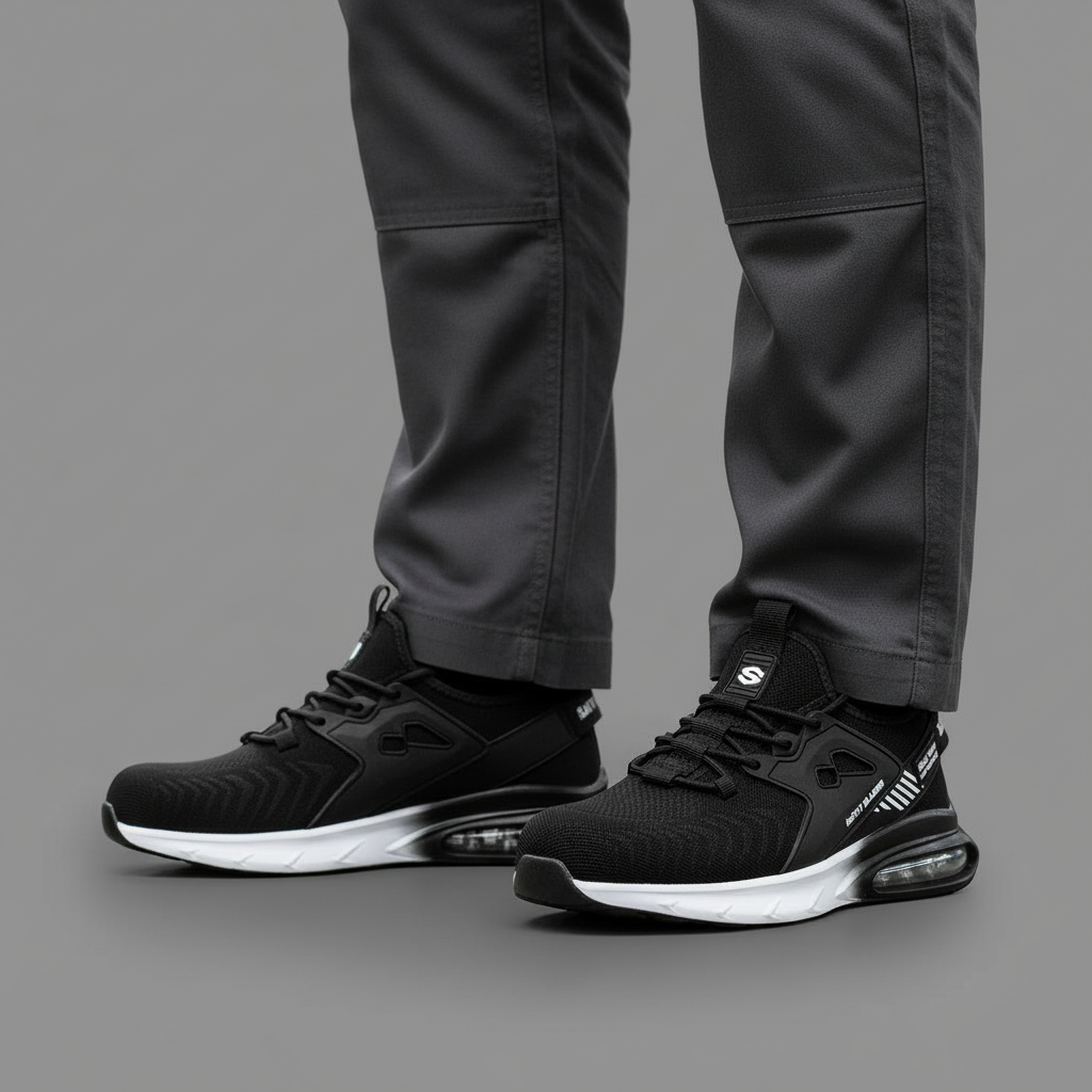 Men's Steel Toe Work Boots – Slip-Resistant Comfort